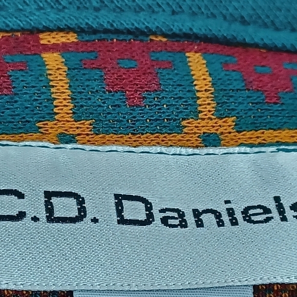 C. D. Daniels women's long sleeve geo print button front cardigan pockets 2x b30 - Picture 3 of 11